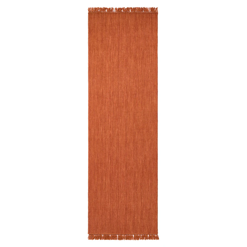 Nanda Gulvtæppe Rust Melange, 80x250 cm