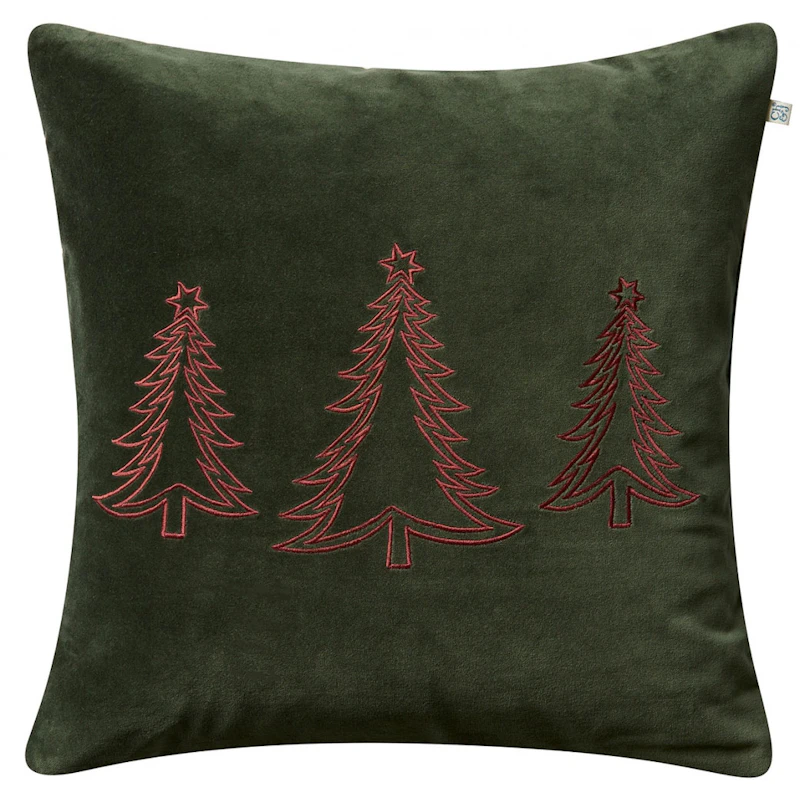 Pine Tree Pudebetræk 50x50 cm, Skovgrønt
