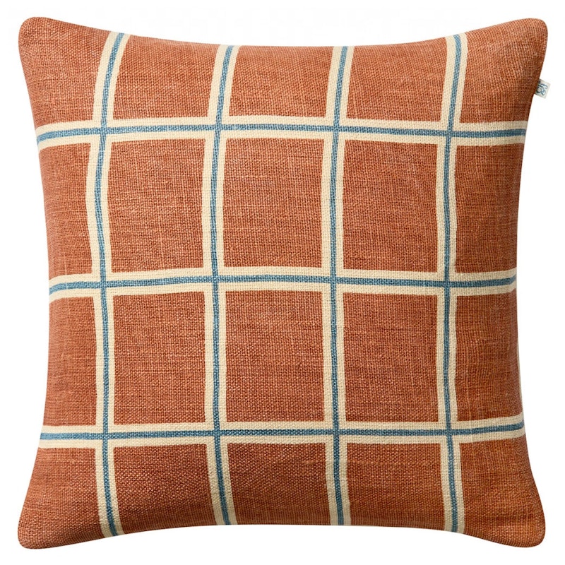 Raha Pudebetræk 50x50 cm, Apricot Orange / Sky Blue