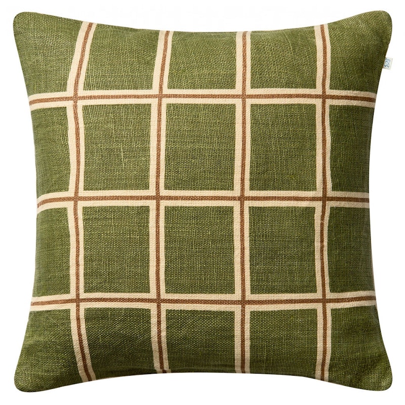 Raha Pudebetræk 50x50 cm, Cactus Green / Taupe