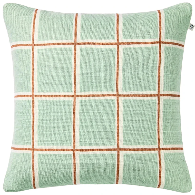 Raha Pudebetræk 50x50 cm, Aqua / Apricot Orange