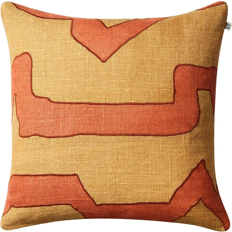 Sikkim Pudebetræk 50x50 cm, Apricot Orange / Kaki