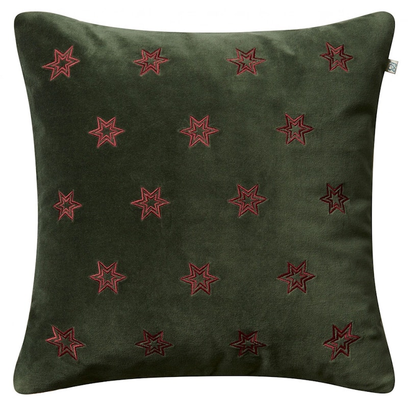 Star Pudebetræk 50x50 cm, Skovgrønt