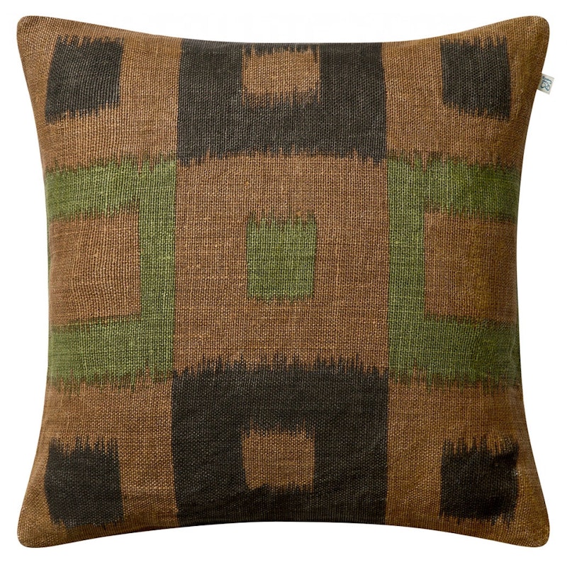 Vicky Pudebetræk 50x50 cm, Taupe / Brown / Cactus Green