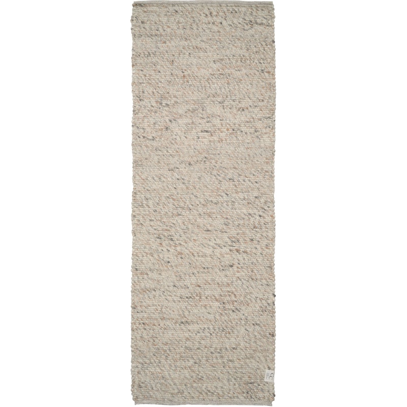 Merino Tæppe 80x250 cm, Natural Beige