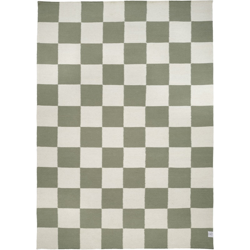 Square Tæppe 250x350 cm, Hvidt/Grønt