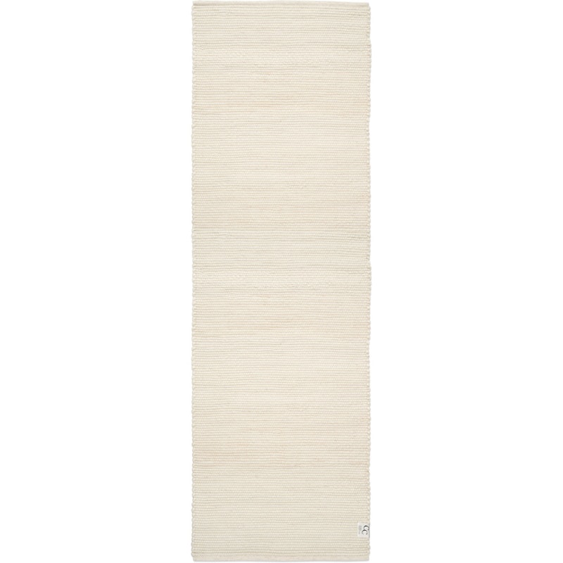 Merino Tæppe 80x250 cm, Hvidt