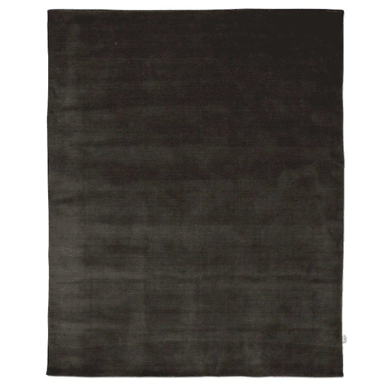 Solid Uldgulvtæppe 200x300 cm, Trækulsfarvet