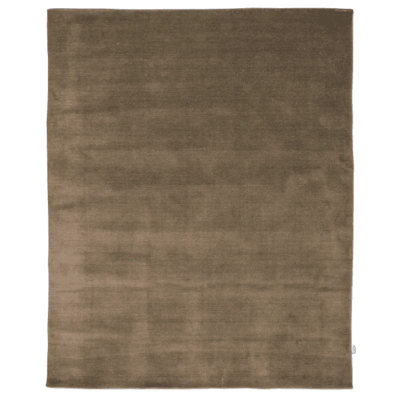Solid Uldgulvtæppe 250x350 cm, Brunt