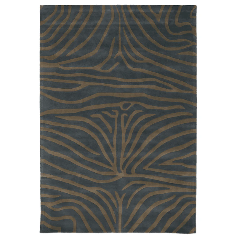 Zebra Uldgulvtæppe 200x300 cm, Horizon Blue