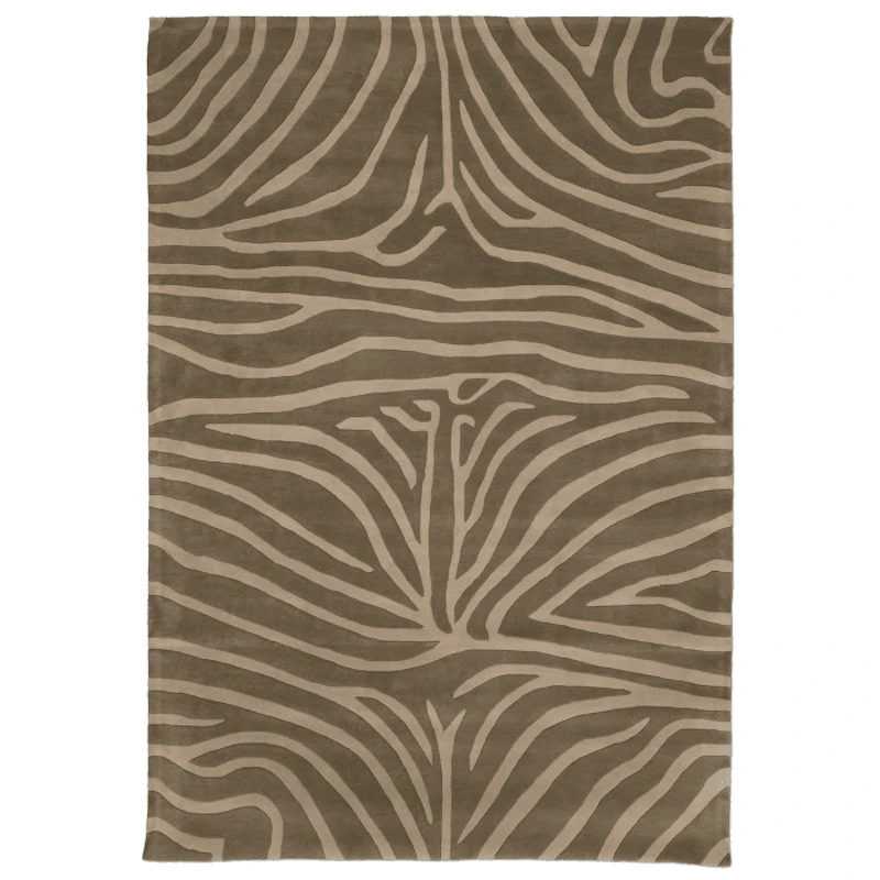 Zebra Uldgulvtæppe 200x300 cm, Mocca