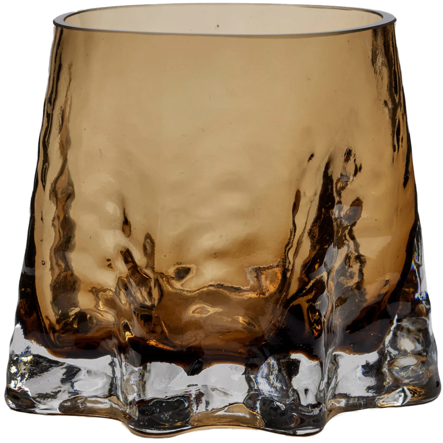 Cooee Design Gry Lysestage Medium farvet - Lysestager Glas Cognac - TH-05-07-CG