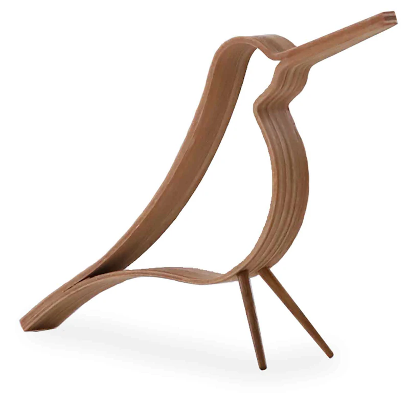 Woody Bird Dekoration 14 cm, Eg
