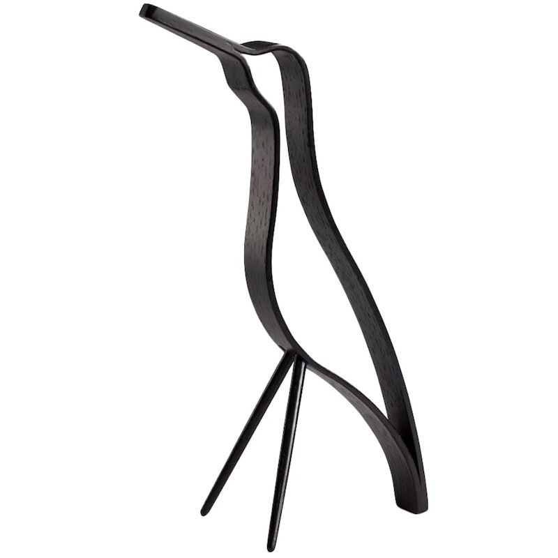 Woody Bird Dekoration 18 cm, Black Stained Oak