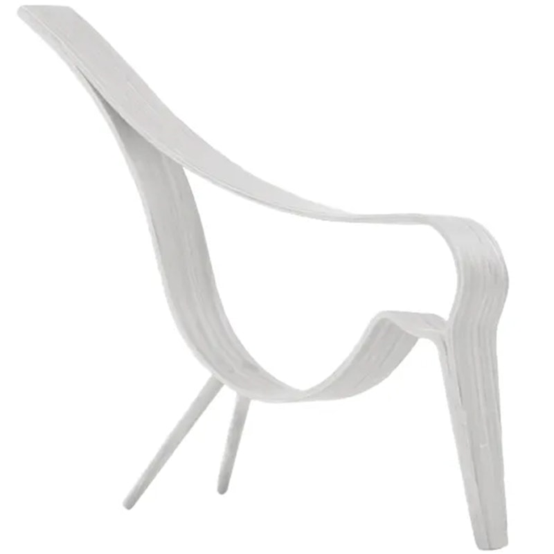 Woody Bird Dekoration Medium, Hvid