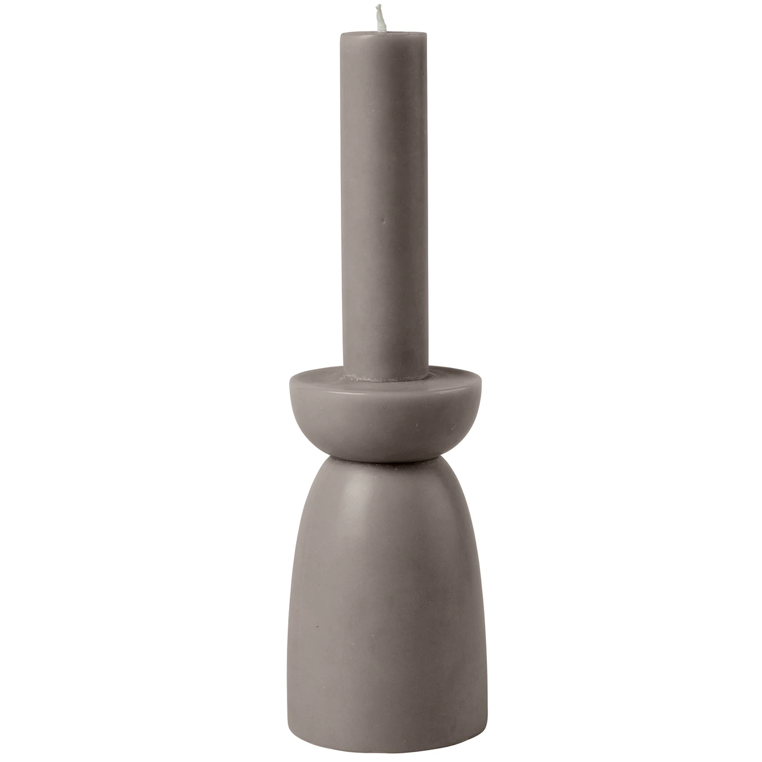 Cozy Living Cozy Candle Candleholder- White- S- 18h Stearinlys L - Lys Paraffin Dark Taupe - 2912