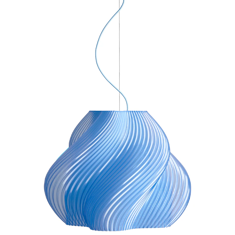 Soft Serve Pendel Mega, Krom / Blueberry Sorbet