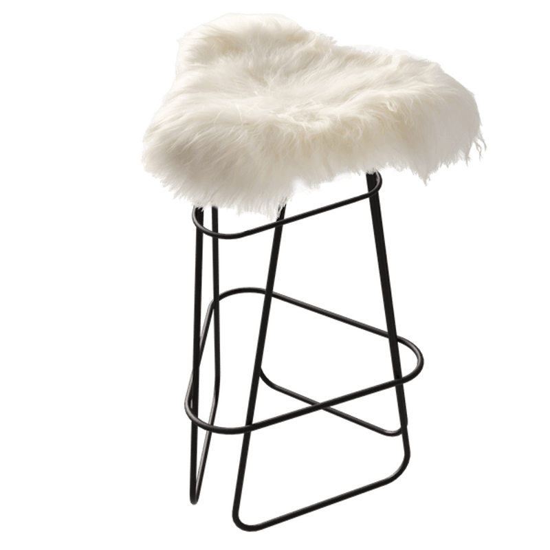 Iceland Barstol 65 cm, Sort / Wild White