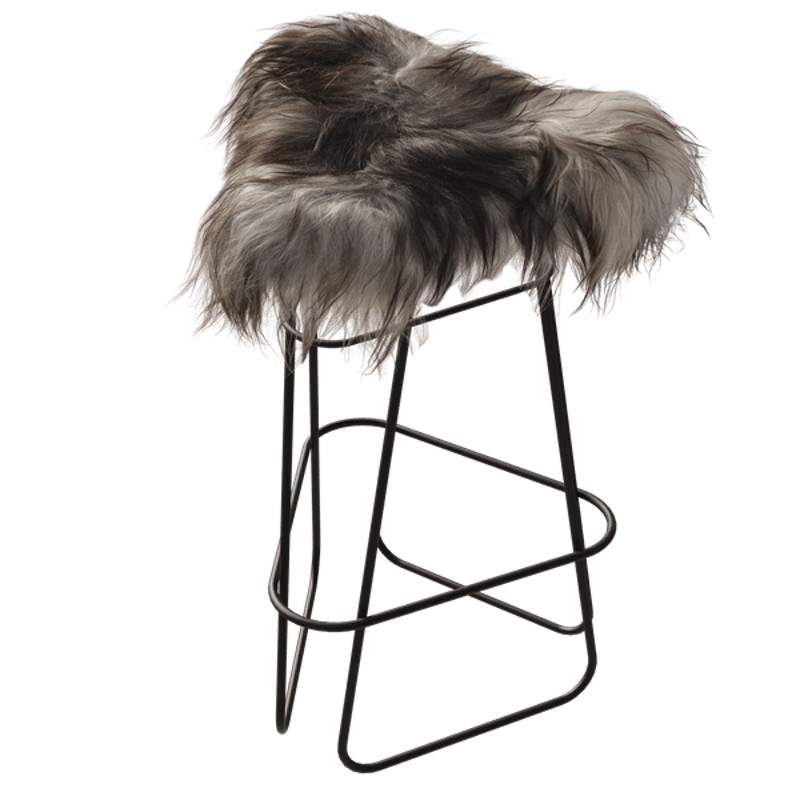 Iceland Barstol 65 cm, Sort / Wild Grey