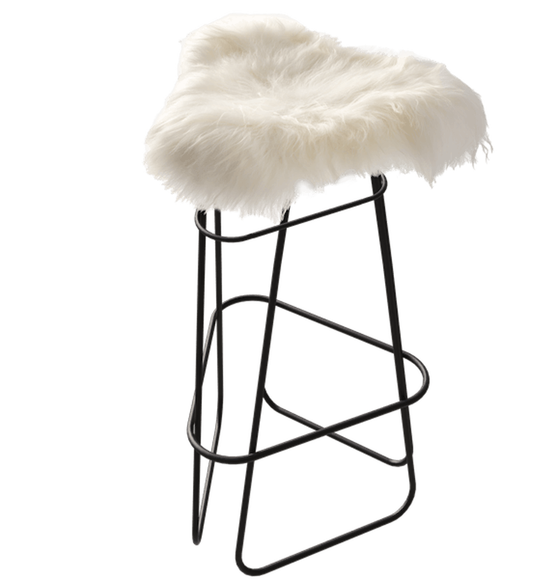Iceland Barstol 82 cm, Sort / Wild White