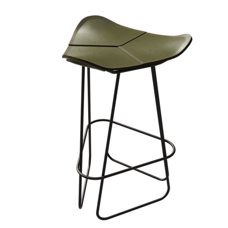 Pampa Barstol 82 cm, Sort / Grass Green