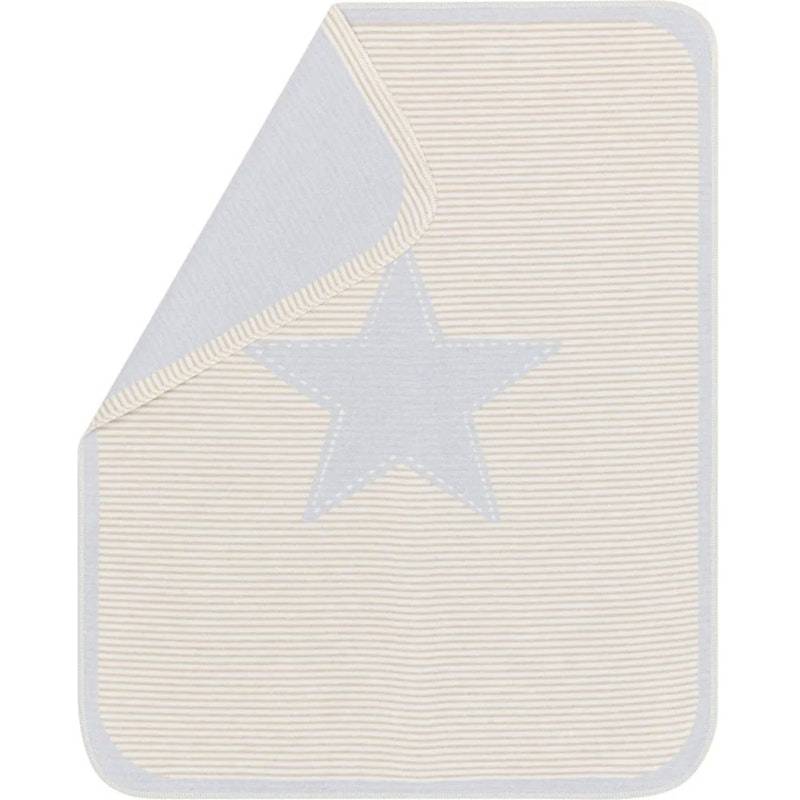 Juwel Babytæppe 70x90 cm Star, Lyseblåt