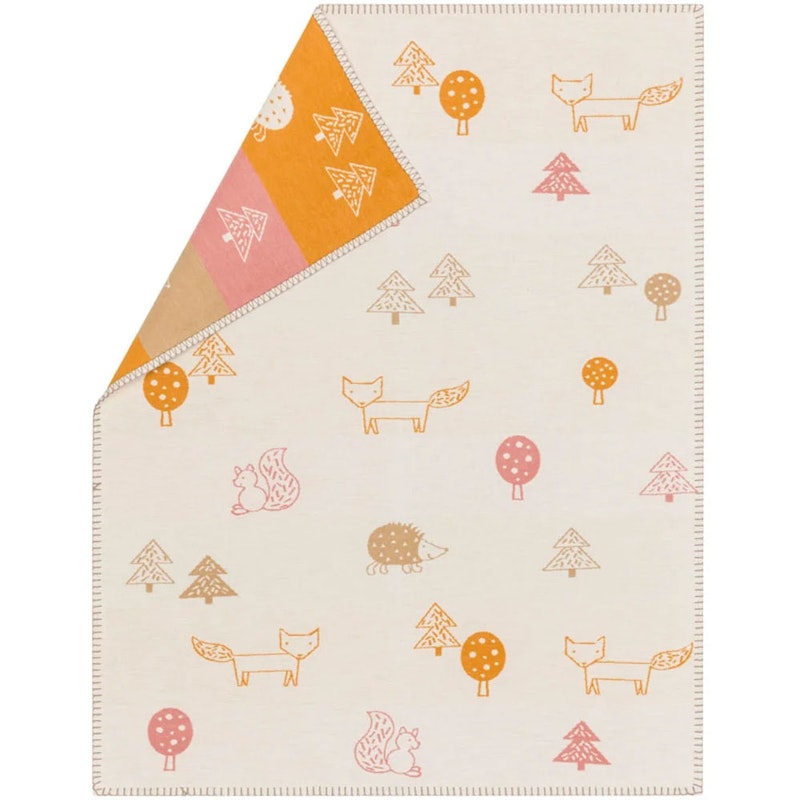 Lena Babytæppe 75x100 cm Forest Animals, Offwhite