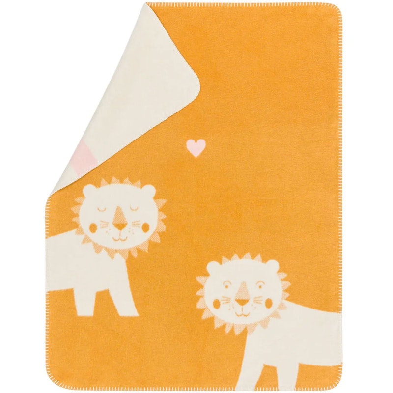 Mila Babytæppe 75x100 cm Lion, Gult / Beige