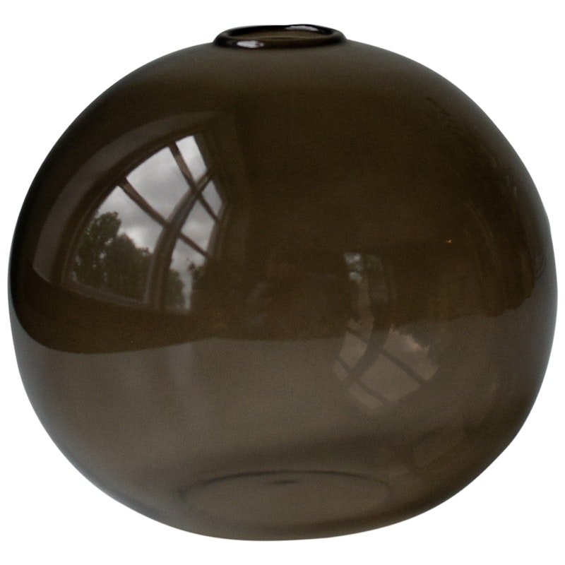 Ball Vase Ø10 cm, Brun