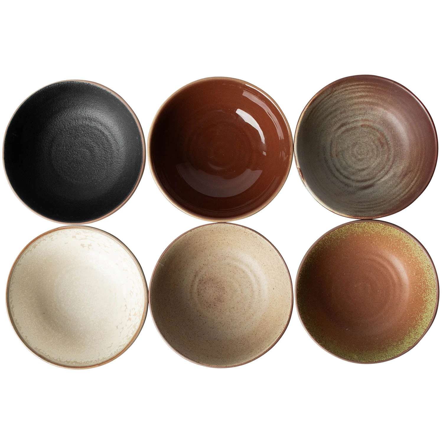 Dbkd Bowl Sk&aring;l 6-pak &Oslash;12 Cm Flerfarvet - Serveringssk&aring;le Keramik Multi - 20240102