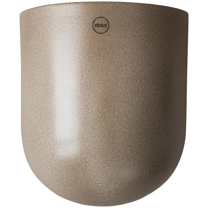 Cut Wall Pot Medium, White Vægkrukke, M Beige