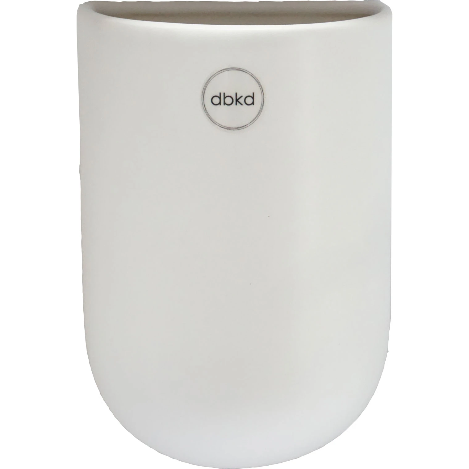 Dbkd Cut Wall Pot Medium White V&aelig;gkrukke M - Krukker Keramik Hvid - 20180603w