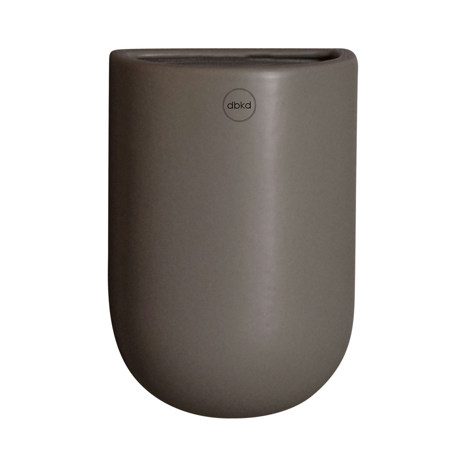 Dbkd Cut Wall Pot Medium White V&aelig;gkrukke M - Krukker Keramik Dust - 20180603d