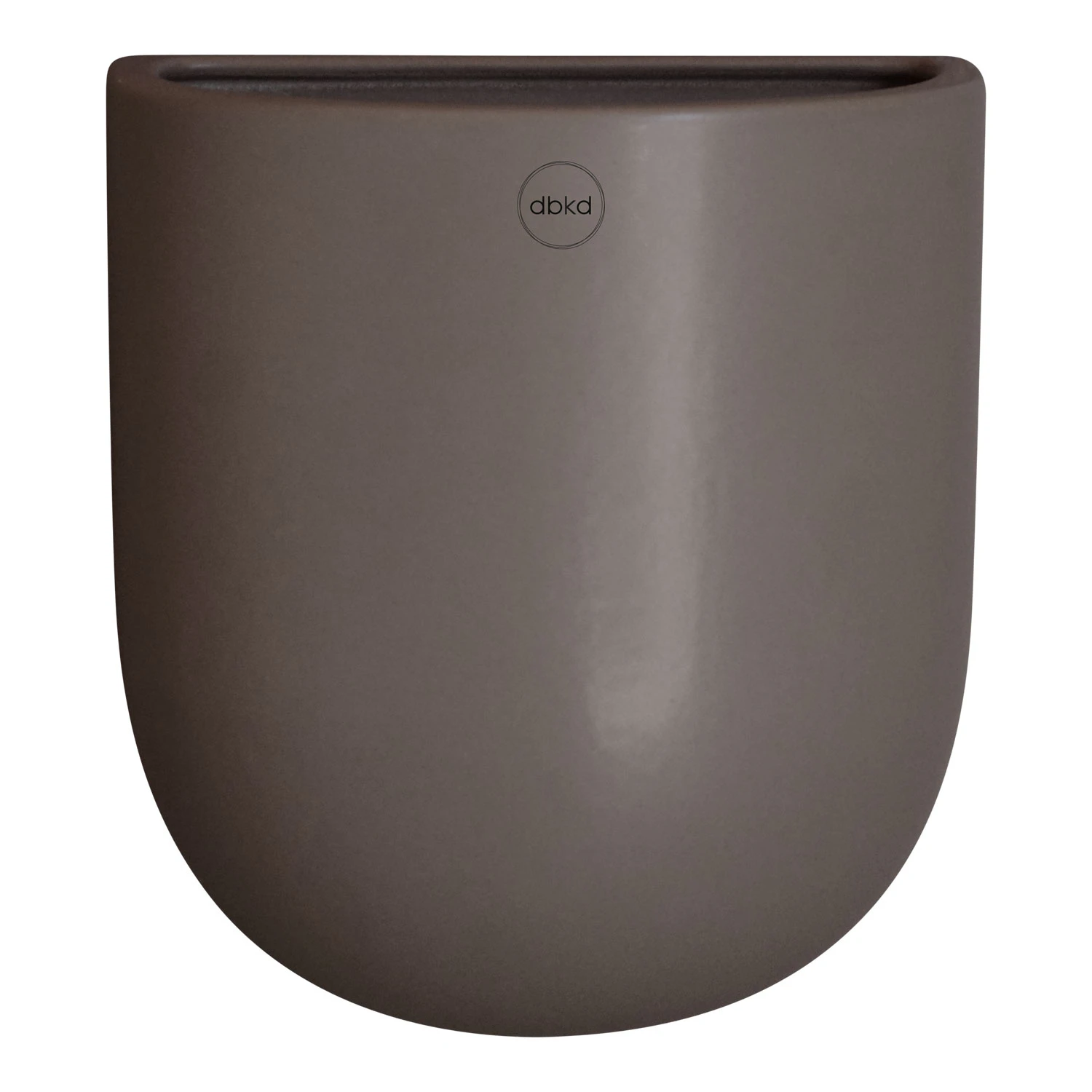 Dbkd Cut Wall Pot Medium White V&aelig;gkrukke M - Krukker Keramik Dust - 20180602d