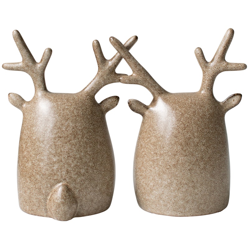 Deer Twins Dekorationer, Beige
