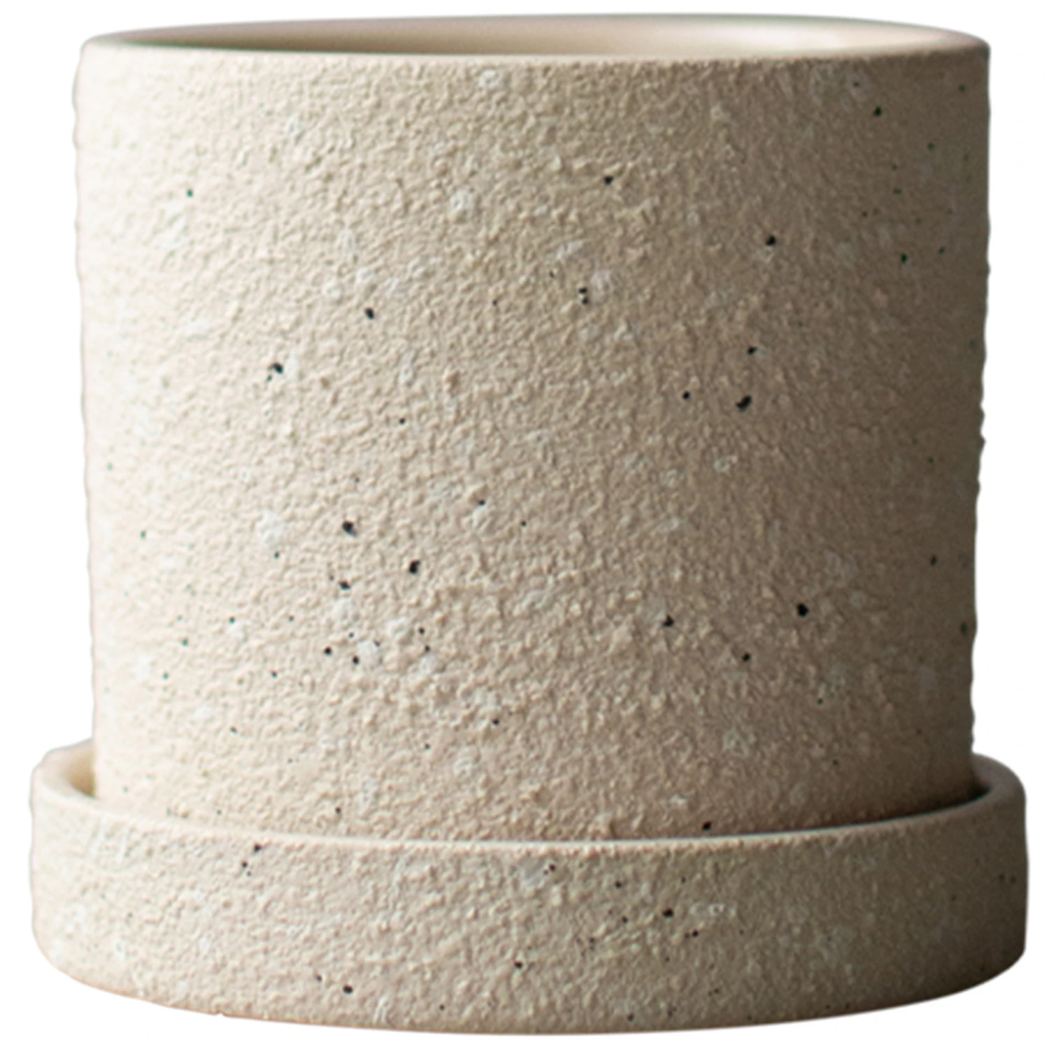 Dbkd Grow Structure Krukke Med Underkop 10 Cm - Krukker Keramik Creme - 20220302CST
