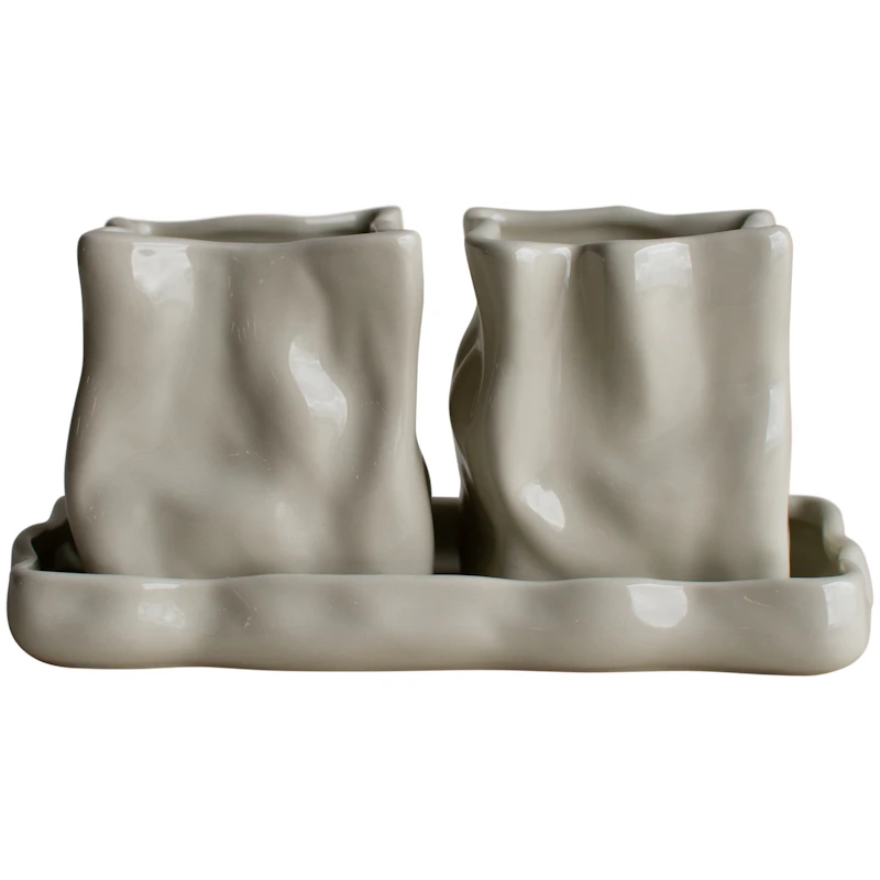 Herb Krukke 2-pak, Creme