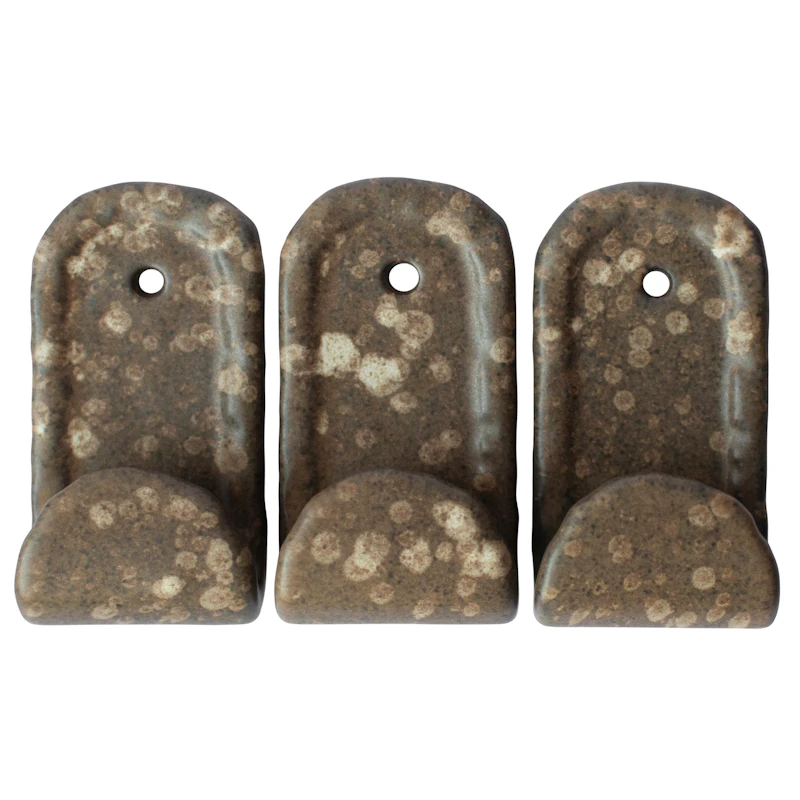 Hook Vægkrog 3-pak, Brown Dot