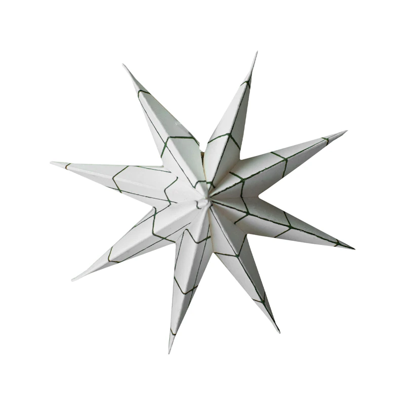 Paper Julestjerne Lille, Square White
