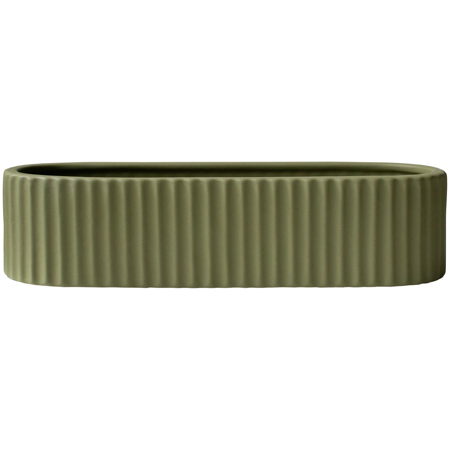 Dbkd Stripe Adventslysestage 30 Cm - Kalenderlys & Lysestager Keramik Gr&oslash;n - 20210904G