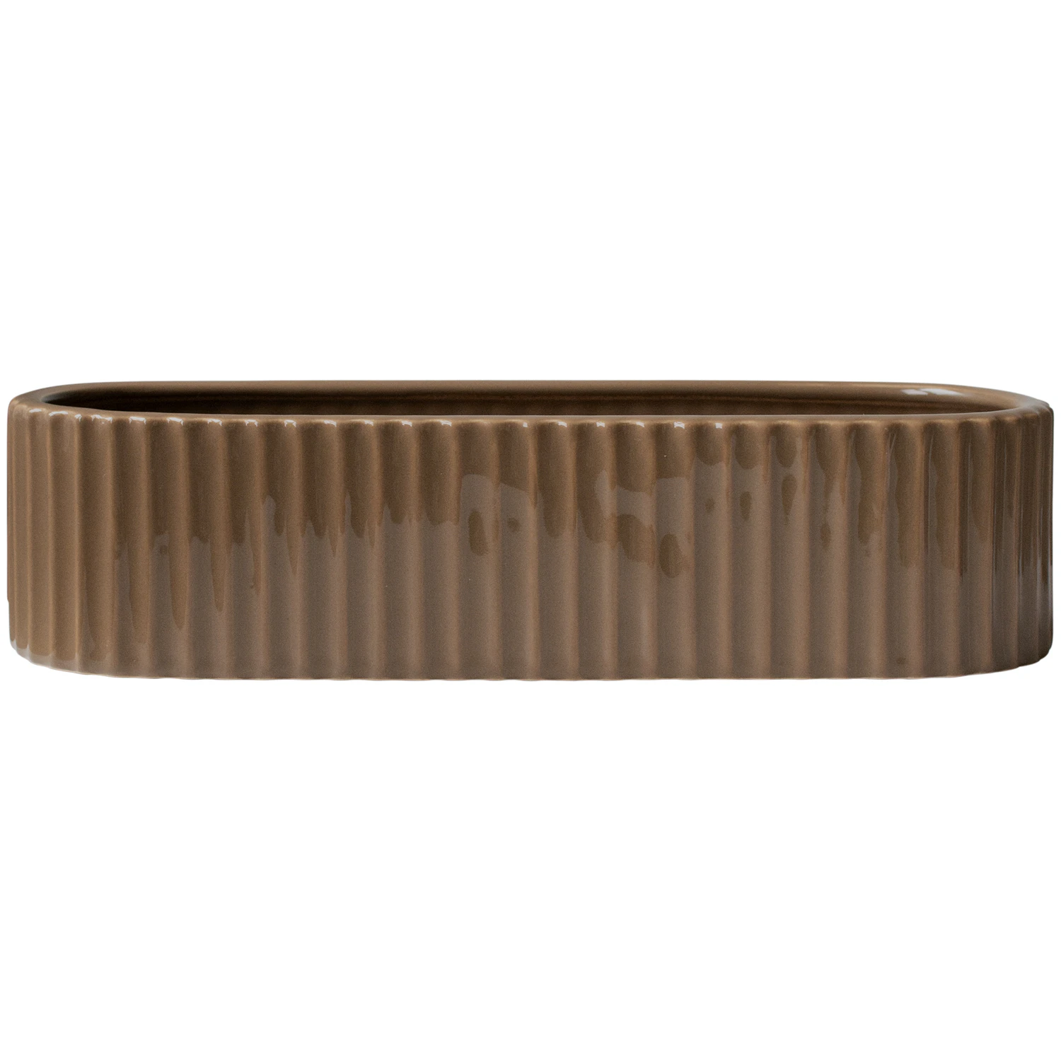 Dbkd Stripe Adventslysestage 30 Cm - Kalenderlys & Lysestager Keramik Nougat - 20210904SN