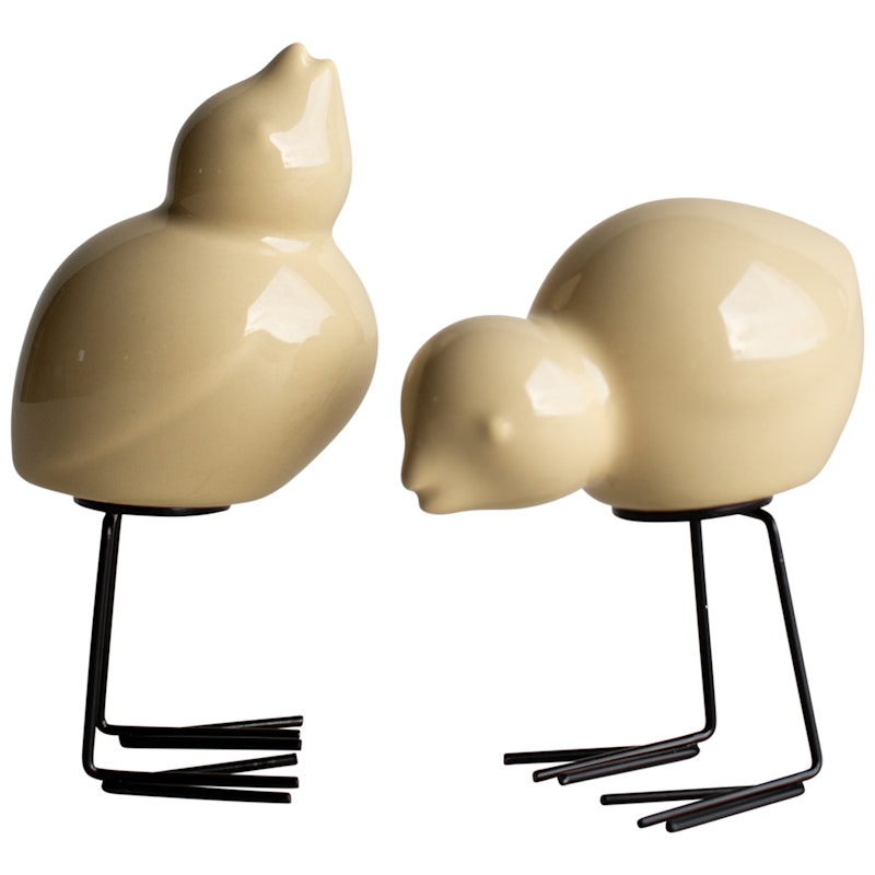 Swedish Bird Dekoration 2-pak, Gul