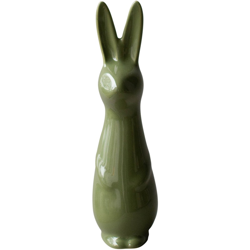 Swedish Rabbit Dekoration 17 cm, Shiny Green