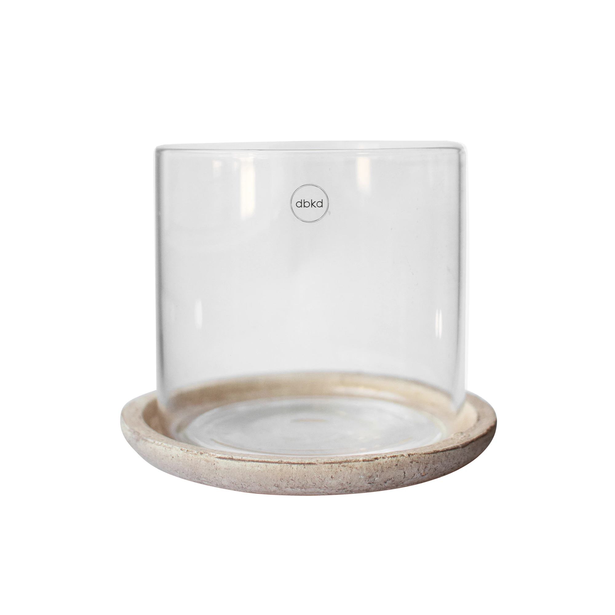 Dbkd Terra Lysestage 15 Cm - Fyrfadsstager Glas Sand - 20251307SA