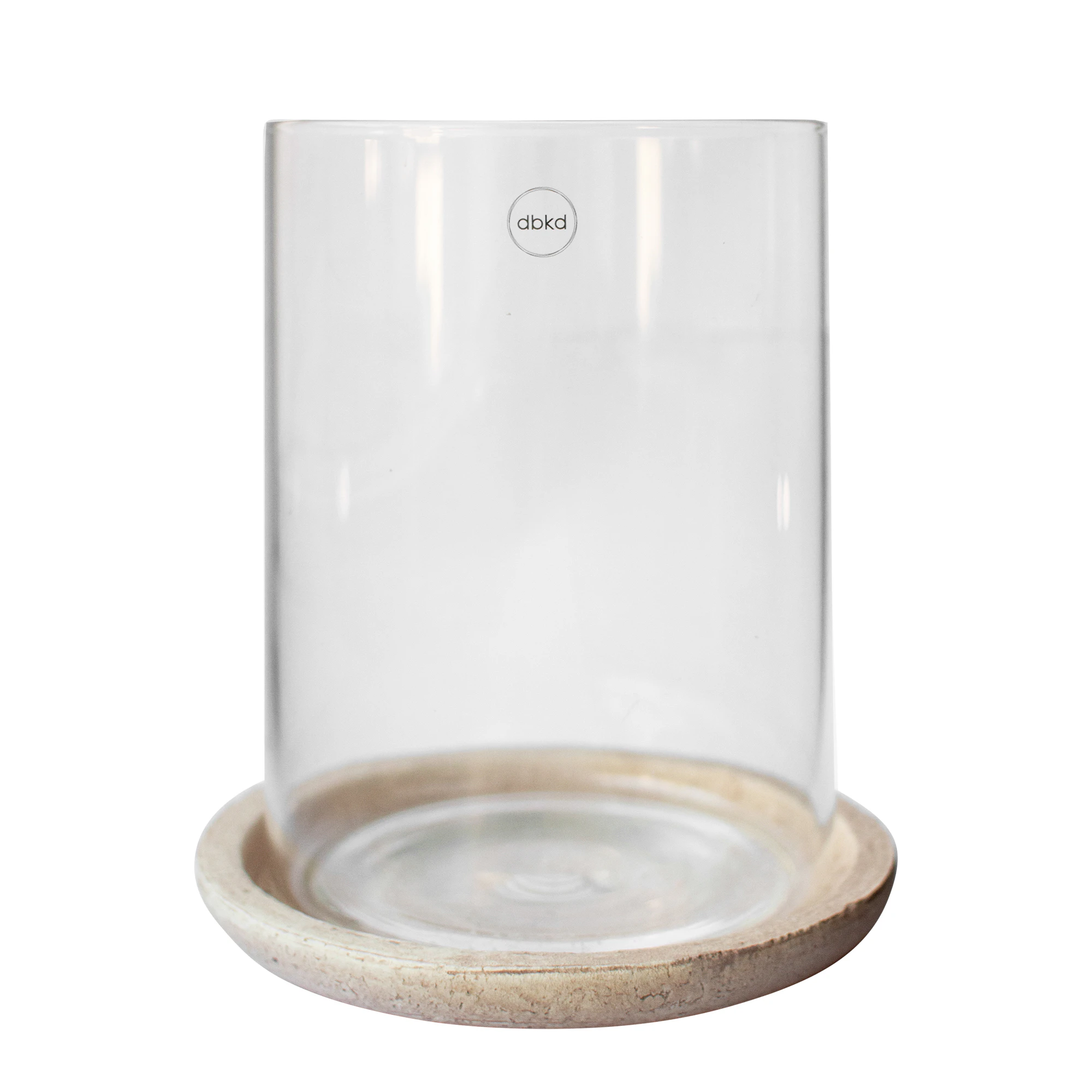 Dbkd Terra Lysestage 21,5 Cm - Fyrfadsstager Glas Sand - 20251308SA