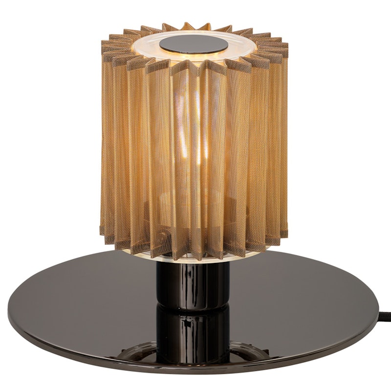 In the Sun 220 Table Lamp, Black / Gold Mesh