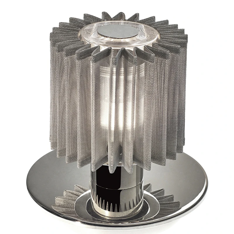 In The Sun Bordlampe Bærbar, Sølv