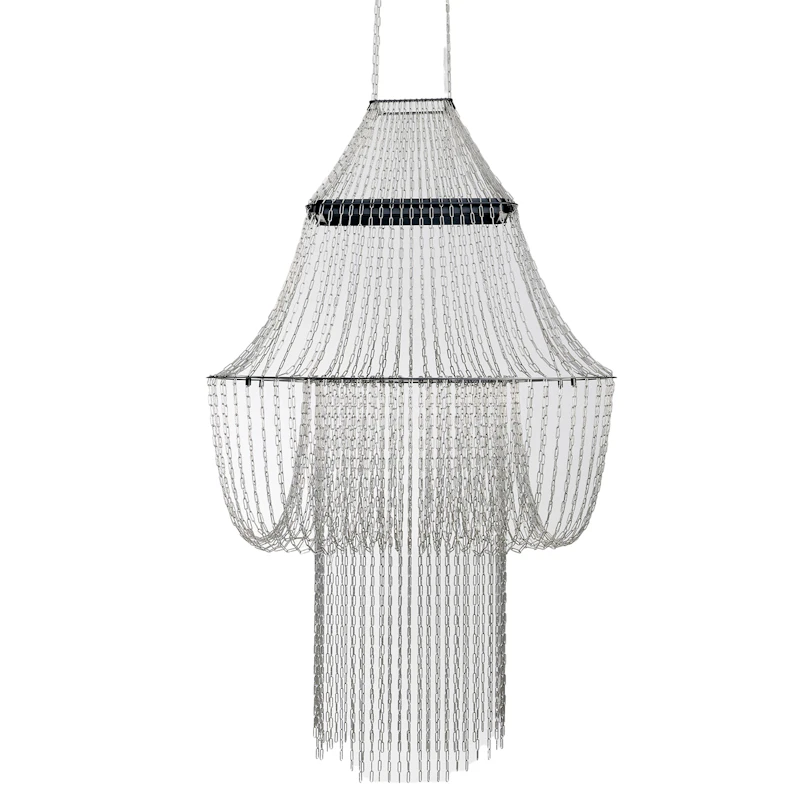 La Lampe C Lysekrone, Rustfrit Stål