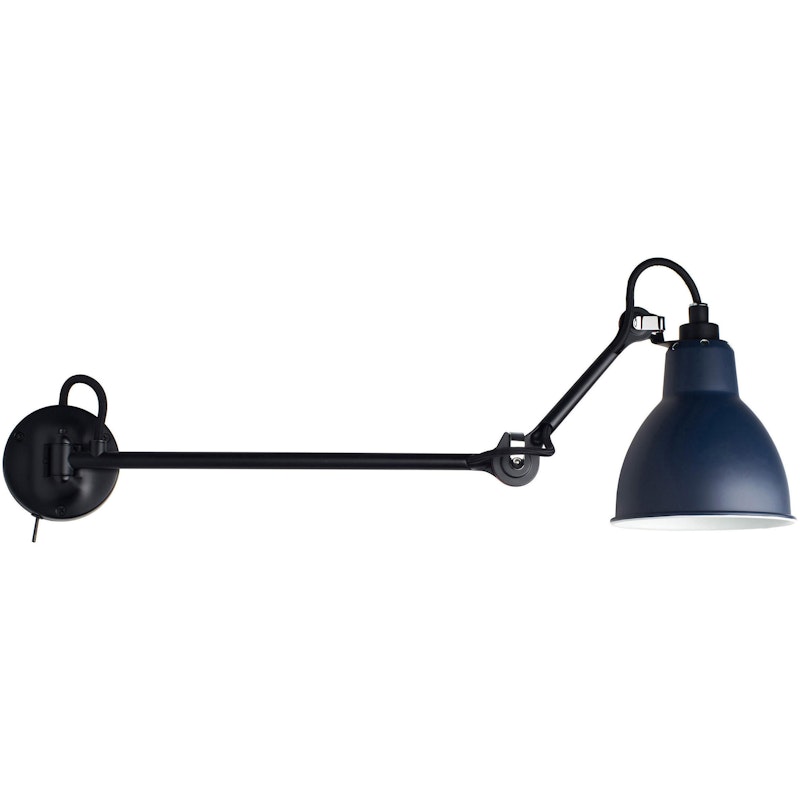 Lampe Gras N°204 L40 SW Væglampe, Blå