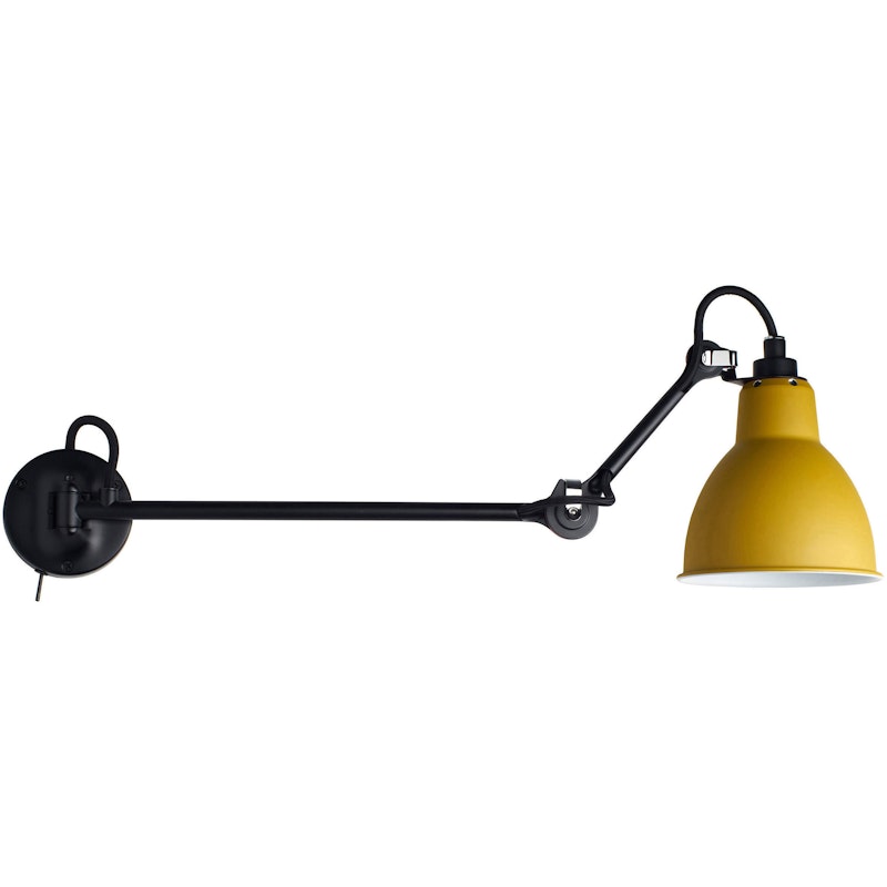 Lampe Gras N°204 L40 SW Væglampe, Gul